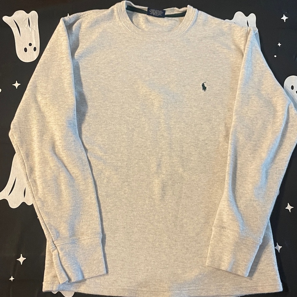 Ralph Lauren Heather Gray Sleepwear Thermal Shirt Small
